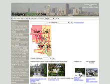 Tablet Screenshot of listings.calgaryfinder.com